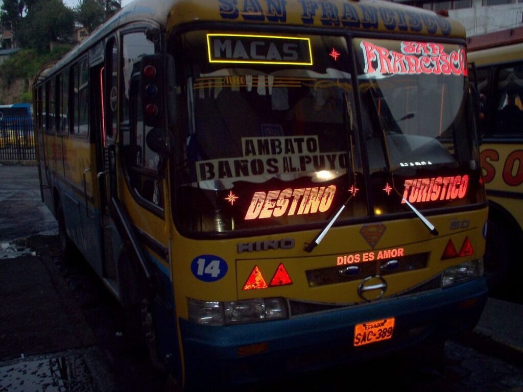 Visión general del sistema de autobuses en Ecuador