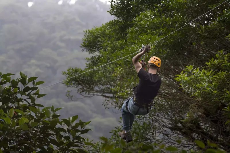 Tirolina en Costa Rica