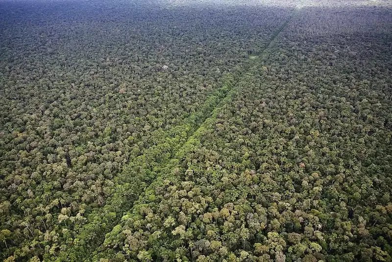 Oleoducto a través de la selva amazónica peruana