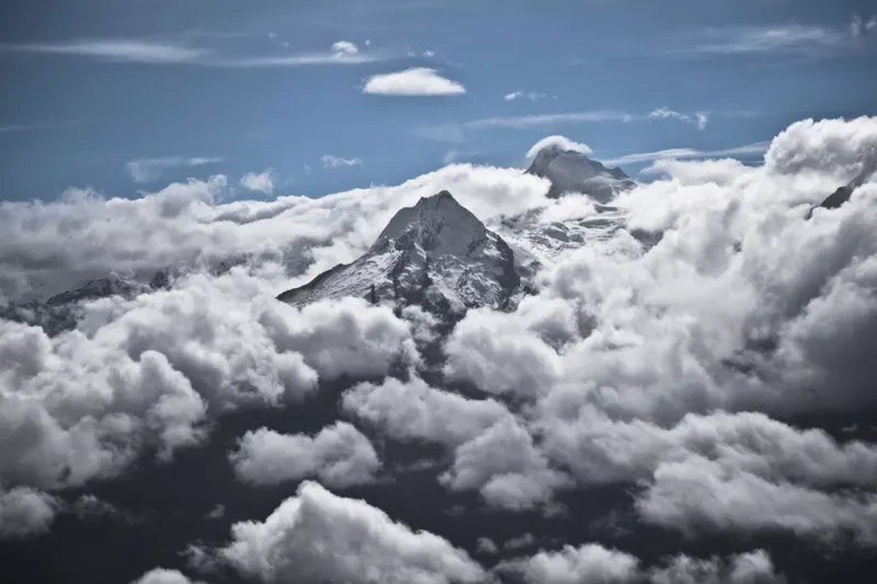 Vista aérea del Parque Nacional Huascarán