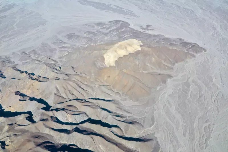 Vista aérea del Cerro Blanco en Perú