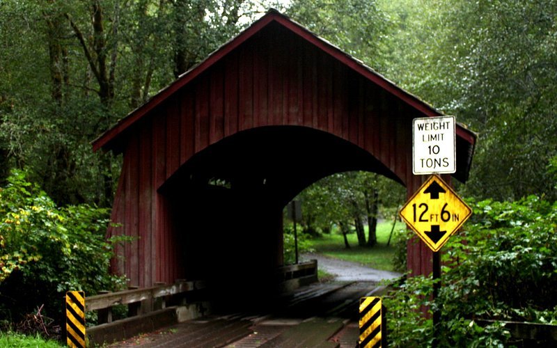 North Fork Yachats Covered Bridge